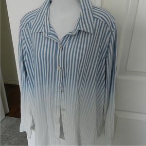 Mossimo Ombré Striped Button Down